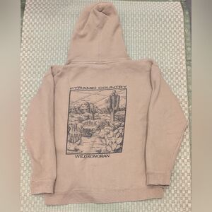 RARE Pyramid Country Wild Sonoran Desert Hoodie Men's Size Large Made in USA